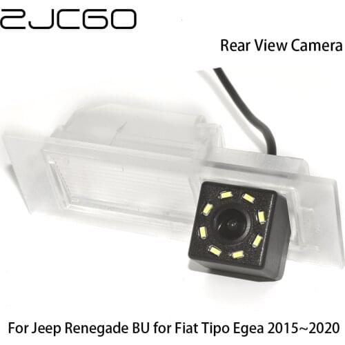 ZJCGO CCD Car Rear View Reverse Back Up Parking Waterproof Night Vision Camera for Jeep Renegade BU for Fiat Tipo Egea 2015~2020
