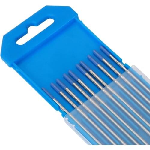 10pcs 2% Lanthanated WL20 TIG Tungsten Electrode 1.0 1.6 2.0 3.0 3.2 4.0 mmx 150 175mm Blue Metalworking