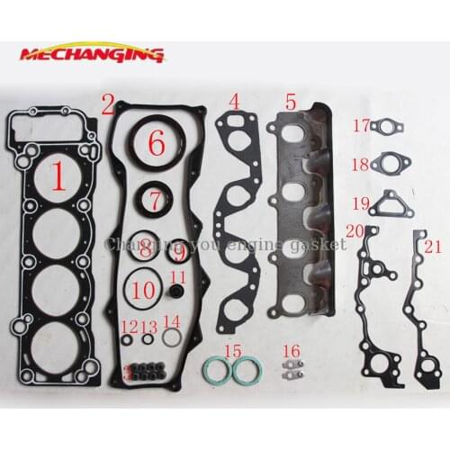 1RZ 1RZE For TOYOTA HIACE III 2.0 Engine Parts Auto Parts Full Set Engine Rebuilding Kits Engine Gasket 04111-75011 50126600