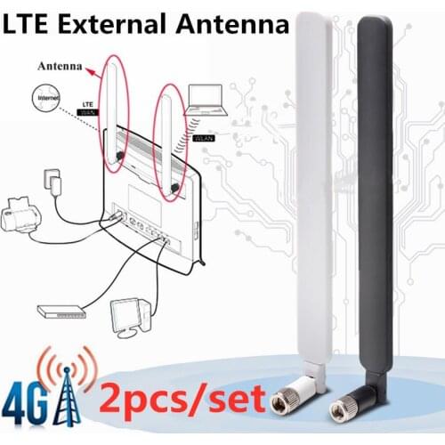2pcs/set Foldable For Huawei B593S B880 B310 6mm SMA Male Wireless Modem 4G CPE Router Antenna