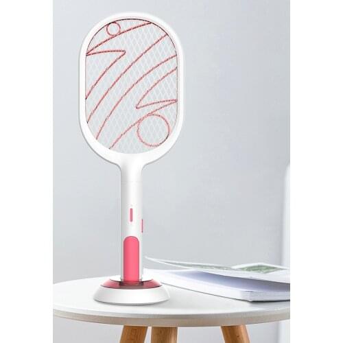 3000V Electric Flies Swatter Killer with UV Light USB Rechargeable LED Lamp Summer Mosquito Trap Racket Anti Insect Bug Zapper