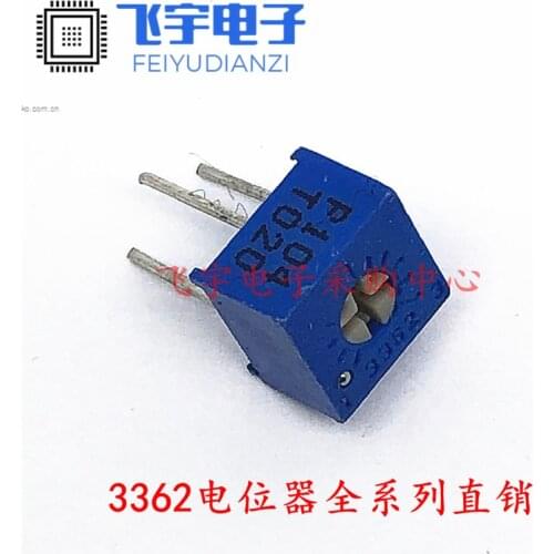 20PCS 3362P-104 precision adjustable potentiometer 100k 3362-P104 lap potentiometer