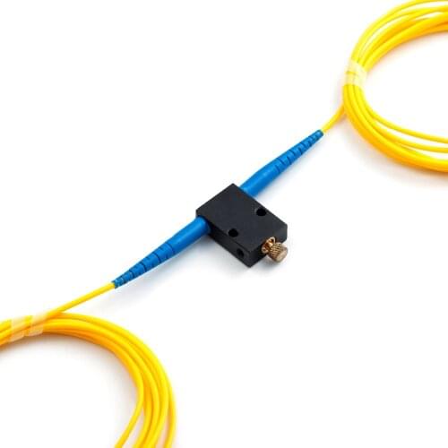 Free Shipping ,Mechanical Variable Adustable Optical Singlemode 1260-1650nm SC/UPC Fiber Attenuator 0-35dB