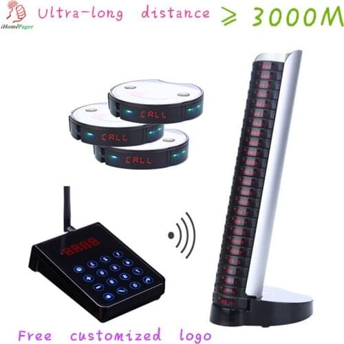 Ultra-long distance wireless queue service system used for restaurant / cafe/dessert shop/western restaurant/fast food shop