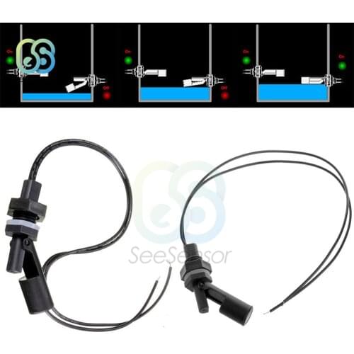 Horizontal Float Sensor Switch Side Mount Liquid Water Level Sensor Controller Automatic Water Pump Controller For Tank Pool