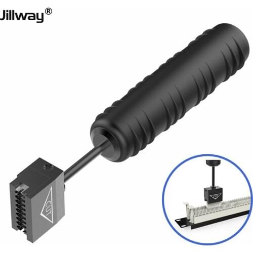 Jillway 5pairs of impact punching tool 110 distribution frame network cable telephone line module wire cutter crimping pliersLan