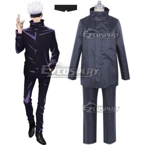 Jujutsu Kaisen Sorcery Fight Satoru Gojo Anime Uniform Set Halloween Suit Adult Outfit Party Suit Cosplay Costume E001