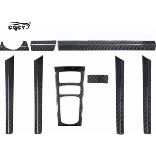 Beautiful carbon fiber interiors for Porsche Cayenne 958 Instrument panel trim Central control cover air conditioning vent strip