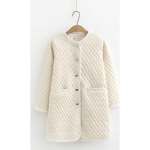 Plus Size XL-4XL Black Beige Autumn Winter Coats Long Jackets Casual Outwear with Lace OL Tops jacket women