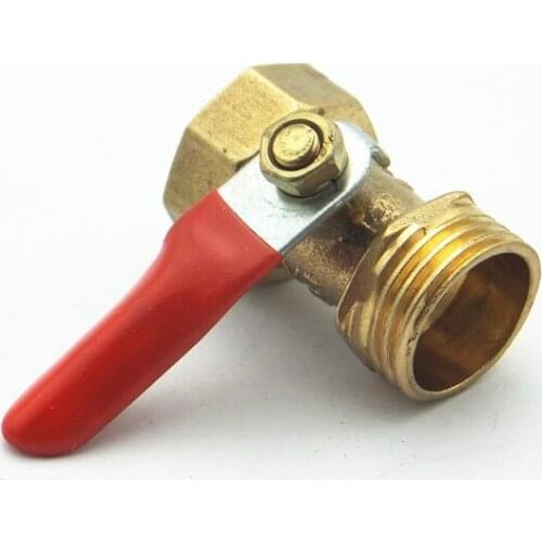 3/8" BSPT Female x 3/8" BSPT Male Threaded Two Way Brass Ball Valve For Oil Water Air