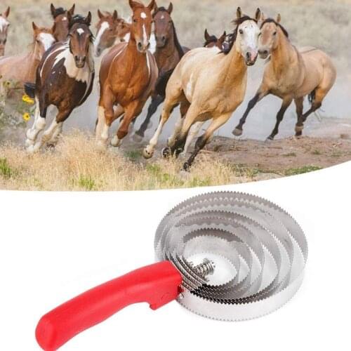 Metal Hair Cleaning Brush 4/5/6 Circles Curry Comb Steel Horse Sheep Cattle Cow Scraper