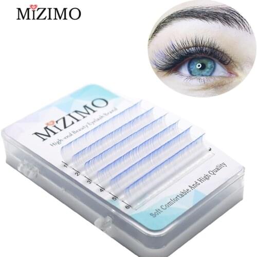 MIZIMO new color eyelashes white and blue two-color grafting eyelashes individual eyelash extensions