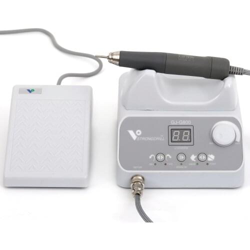 Professional High Speed 50000rpm brushless micromotor GJ-G800+Q9 handpiece lower noise dental lab micromotor by foot pedal