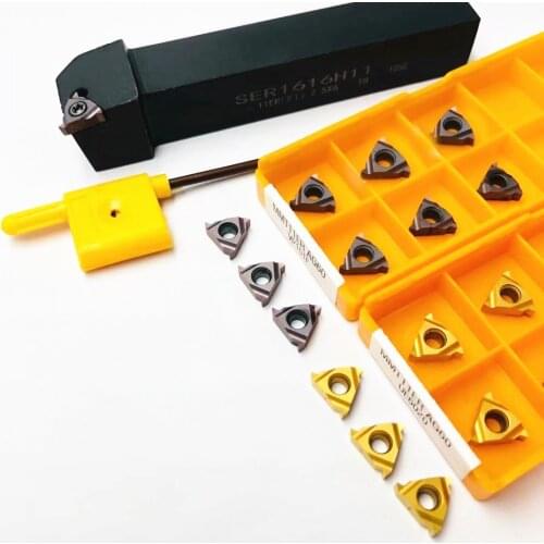 SER1616H11 external thread turning tool CNC tool holder MMT 11ER carbide turning insert SER 1616H11 MMT 11ER lathe tool