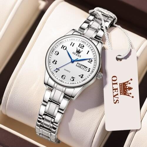Top Luxury Fashion Brand Watch Women Quartz Date Ladies Waterproof Stainless Steel Wrist Watches Gift Box Girl reloj mujer 29mm