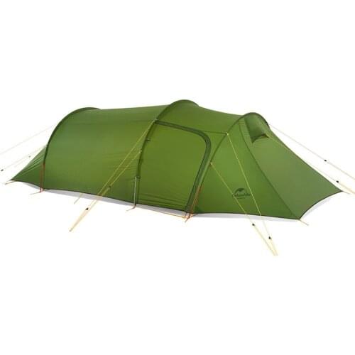 Ultralight Opalus Tunnel Tent for 2~4 Persons 20D/210T Fabric Camping Tent with Free Footprint NH17L001-L Naturehik