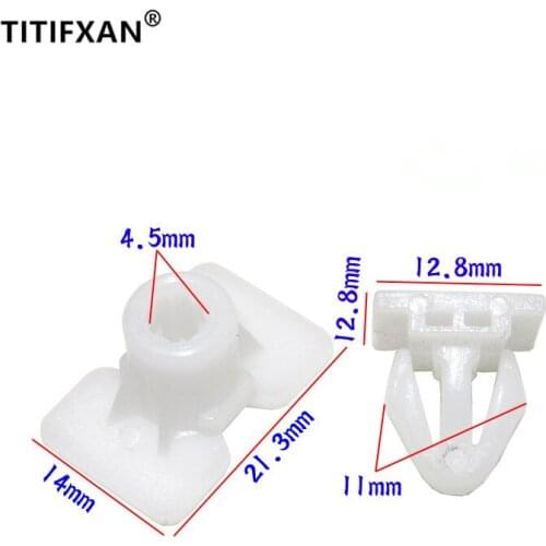 10PCS Car door guard plank anti-collision decoration rubber strip plastic fastener clip for Passat field B5