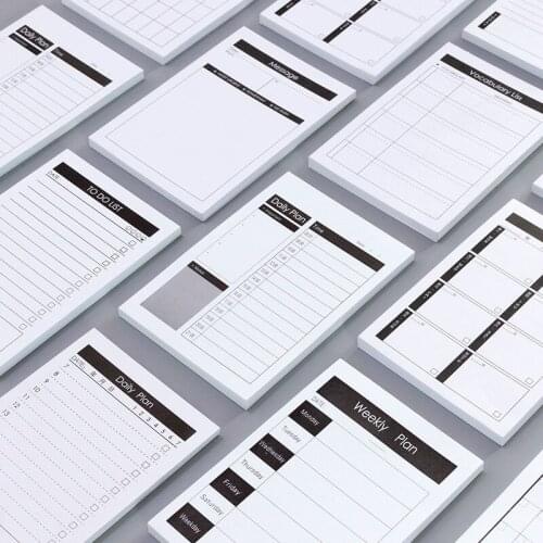 SaYing 1pcs Creative Cute Study&Work Memo Pad Fashion To Do List Check List Notes Kawaii DIY Journal School Stationery Supplies