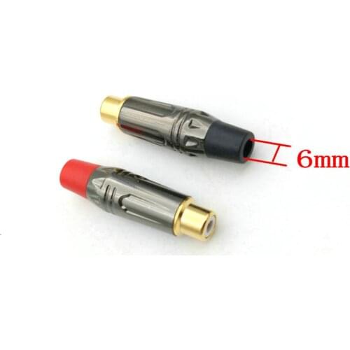 20pcs copper RCA socket Audio Female soldering adapter connector