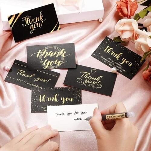 30 Pcs Thank You for Your Order Card 5x9CM Thank You Cards for Small Business Cards Customer Gift Box Packaging Decoration Cards