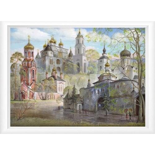 5D DIY Diamond Painting Christmas Church Castle Full Square/Round Crystal Diamond Mosaic Embroidery Picture Of Rhinestones TY757