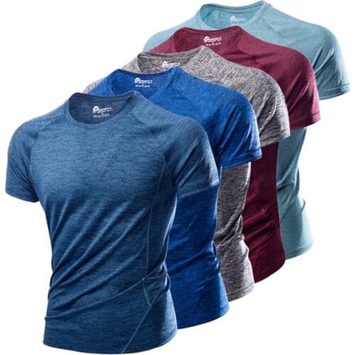 2021 Summer Quick-drying Tshirts mens Loose Sports Tshirt for men Bottoming Shirts Short-sleeved ice silk mesh T-shirts L-5XL