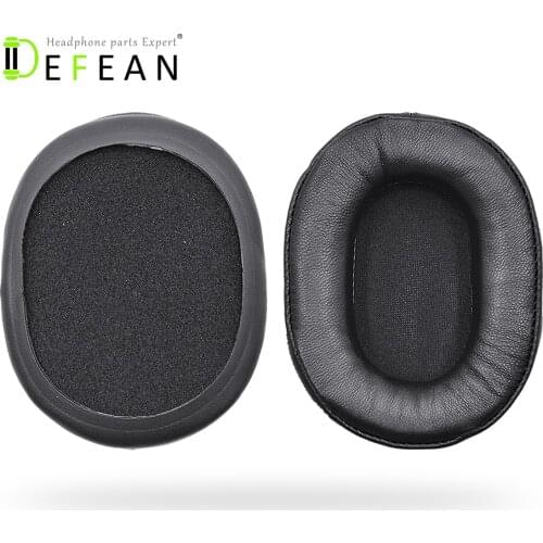 Defean Replacement Genuine Leather cushion ear pads for SONY MDR-7506 MDR-V6 MDR-900ST Headphones