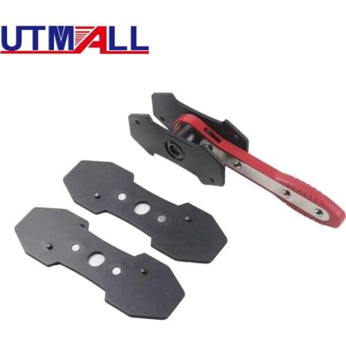 Ratchet Disc Brake Caliper Piston Spreader/Separator Pad Install Tool with 2pcs Steel Install Plates
