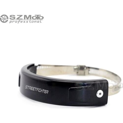 For DUCATI STREETFIGHTER /S 848 Silencer Exhaust Protector Can Cover Round Oval SILICONE Motorcycle Scope 100MM-140MM LOGO 2018