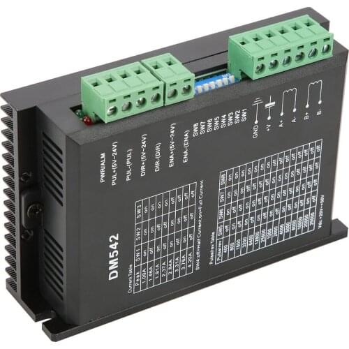 DM542 2-phase Controller Digital Stepper Motor Driver 57/86 Series Stepping Motor Driver 18-48VDC 4.2A