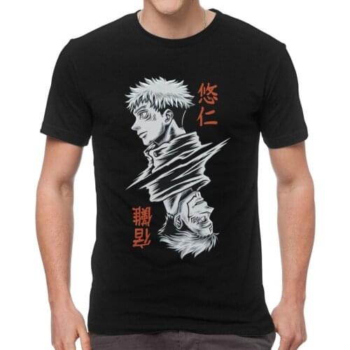 Sukuna Yuuji Jujutsu Kaisen T-shirt Men Streetwear T Shirts Short Sleeve Itadori Yuji Anime Manga Tshirt Cotton Tee Top Clothing