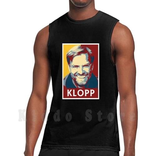 Jurgen Klopp Artwork Tank Tops Vest Sleeveless Klopp Jurgen Klopp Football Jurgen Soccer Ynwa Anfield League