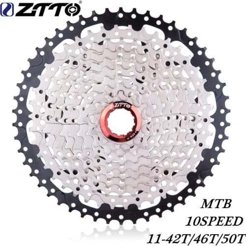 ZTTO Bike Freewheel Cassette Sprocket 10 Speed 42T/46T/50T Road Bike Freewheel Bicycle Cassette Freewheel Replacement Accessory