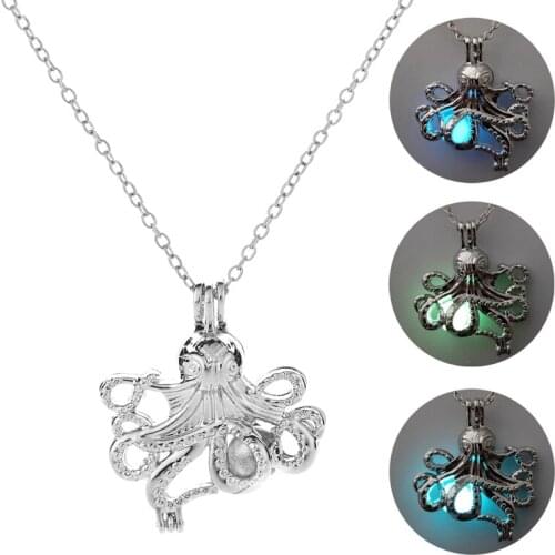 New Arrival Octopus Pendant Glowing in the Dark Necklace