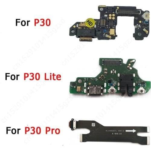 Original Charge Board For Huawei P30 Lite Pro Charging Port Ribbon Socket Usb Connector Plate Pcb Dock Replacement Spare Parts