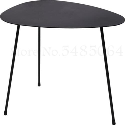 Nordic Ins Style Minimalist Wrought Iron Side Table Modern Minimalist Sofa Corner Table Small Apartment Golden Oval Beds