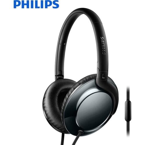 Philips Professional SHL4805 Wired Control HIFI Earphone with 3.5mm L-Type Plug With Mic for Samsung S8 Official Verification