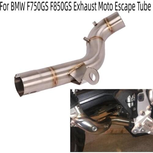 Motorcycle Exhaust Middle Link Pipe For BMW F750GS F850GS F750 GS 2018 2019 2020 Moto Escape Tube Modified Escape Muffler