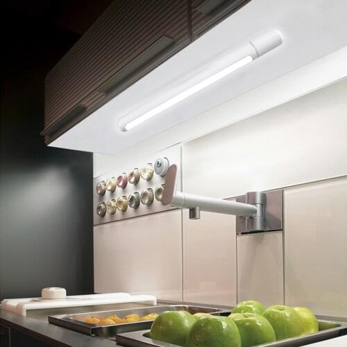 800 mAh PIR Motion Sensor LED Under Cabinet Light USB Rechargeable 3 Mode Angle Adjustable Night Lamp For Kitchen Bedroom Closet