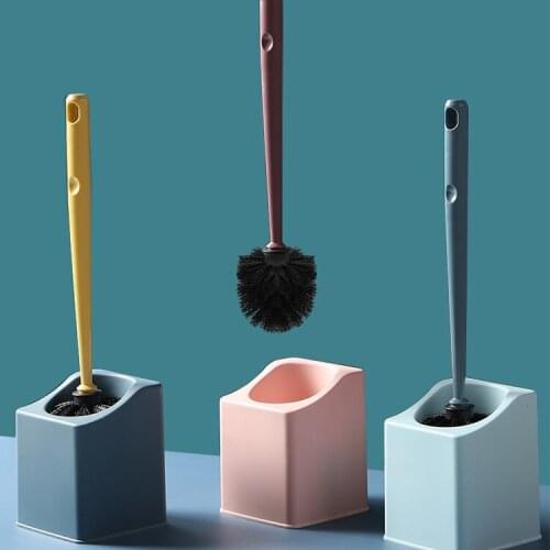 Creative Cleaning Toilet Brush Long Handle Without Punching Tools Toilet Brush Household Escobilla Wc Bathroom Products DF50MTS