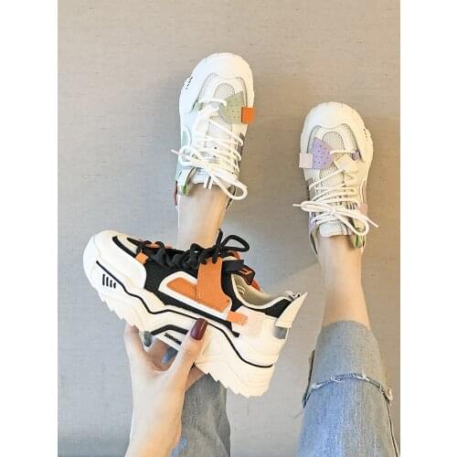 2021 spring and summer new ladies net red single shoes mesh breathable fashion all-match casual sneakers