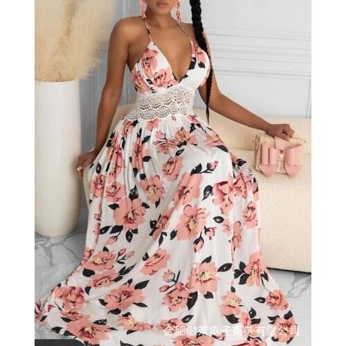 Womens full floral sexy lace suspender dress