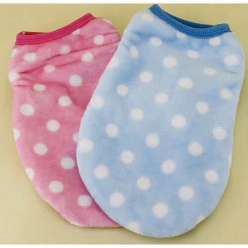 Winter Fleece Small Dog Cute Vest Sweater Pet Jacket Double Plush Hedging Comfortable Warm Soft Clothes