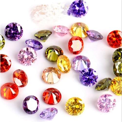 10pcs/lot high quality AAA grade round CZ crystal beads for jewelry making diy charm garment hair accessories 4/5/6/7mm