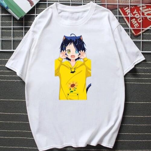 2021 Kawaii Anime Clothes Wonder Egg Priority Ai T Shirt Women Men Manga Clothing Summer Aesthetic Casual Tee Cotton Camisetas