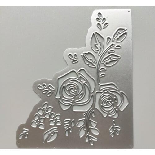 2021 Corner Flower Metal Cutting Dies DIY Scrapbooking Paper Photo Album Crafts Mould Cards Embossing Mold Stencils for Decor