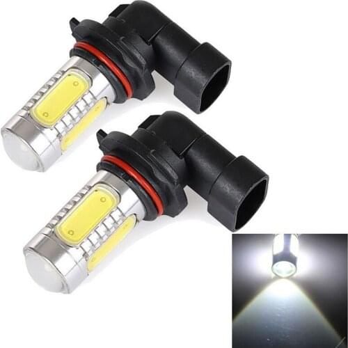 2X 5 COB LED H10 Bulb Fog Light Parking Non-polar Lamp PY20D 7.5W White Amber Red