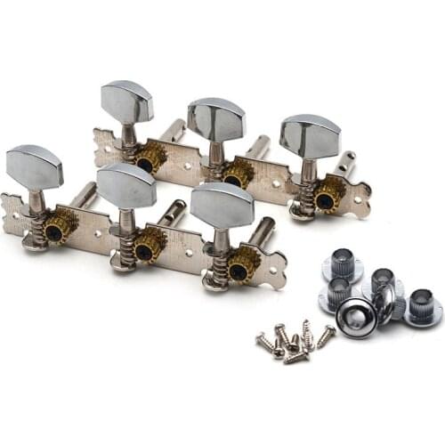 3R3L Classical Acoustic Guitar String Tuning Peg Machine Heads Tuning Keys Pegs Double Hole with Mounting Screws Replacement