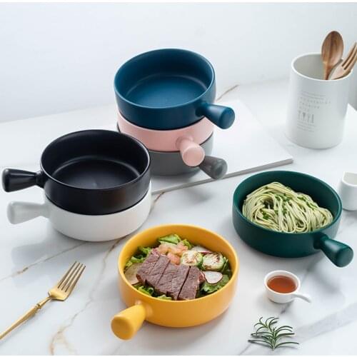 Simplicity Baked Rice Bowl Salad Bowl Kitchen Gadgets Creativity Spaghetti Noodle Bowl Baking Cooking Tools Household Tableware