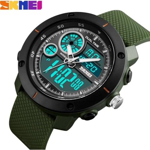 SKMEI Luxury Brand Digital Quartz Watch Waterproof Outdoor Sports Watches Men Dual Display Wrist Watch Relogio Masculino